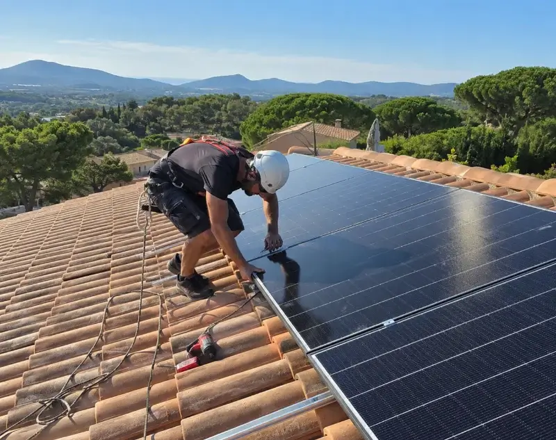 Installateur panneaux solaires Pourrières — pose photovoltaïque sur toiture