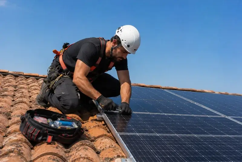 Maintenance et monitoring de panneaux solaires à Pourrières