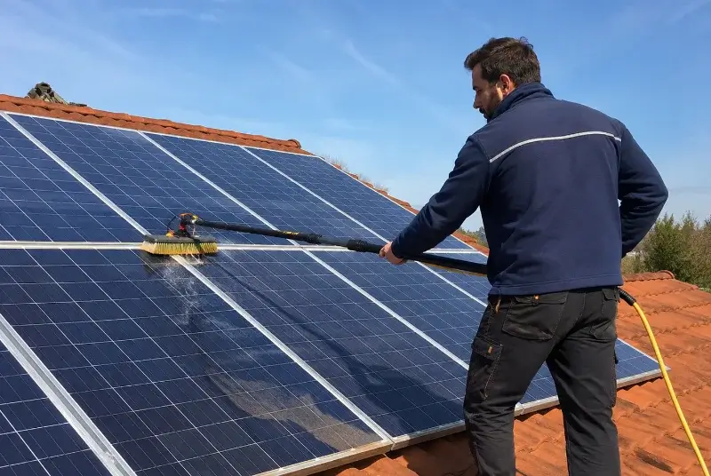 Nettoyage et entretien de panneaux solaires à Pourrières