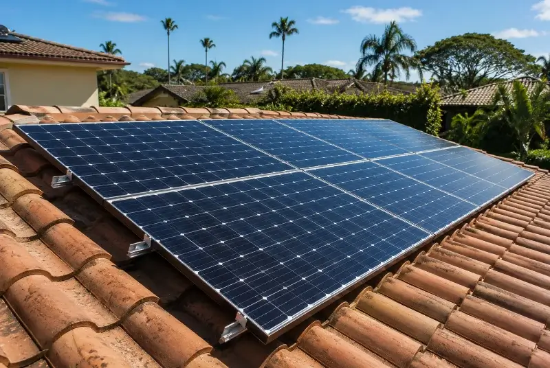 Installation de panneaux solaires à Pourrières