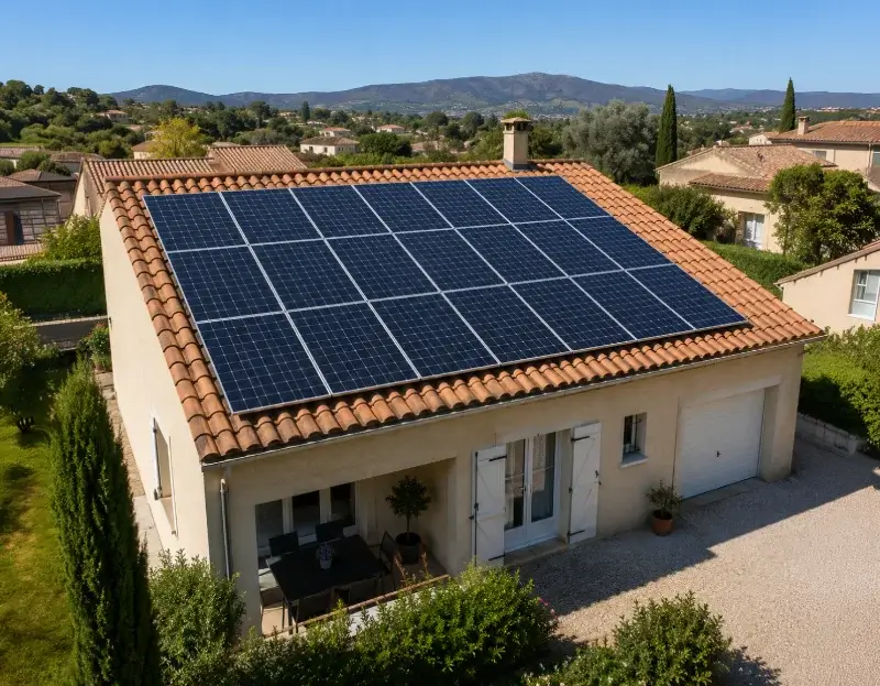 Prime à l'autoconsommation panneaux solaires Pourrières — aide financière de l'État